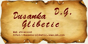 Dušanka Glibetić vizit kartica